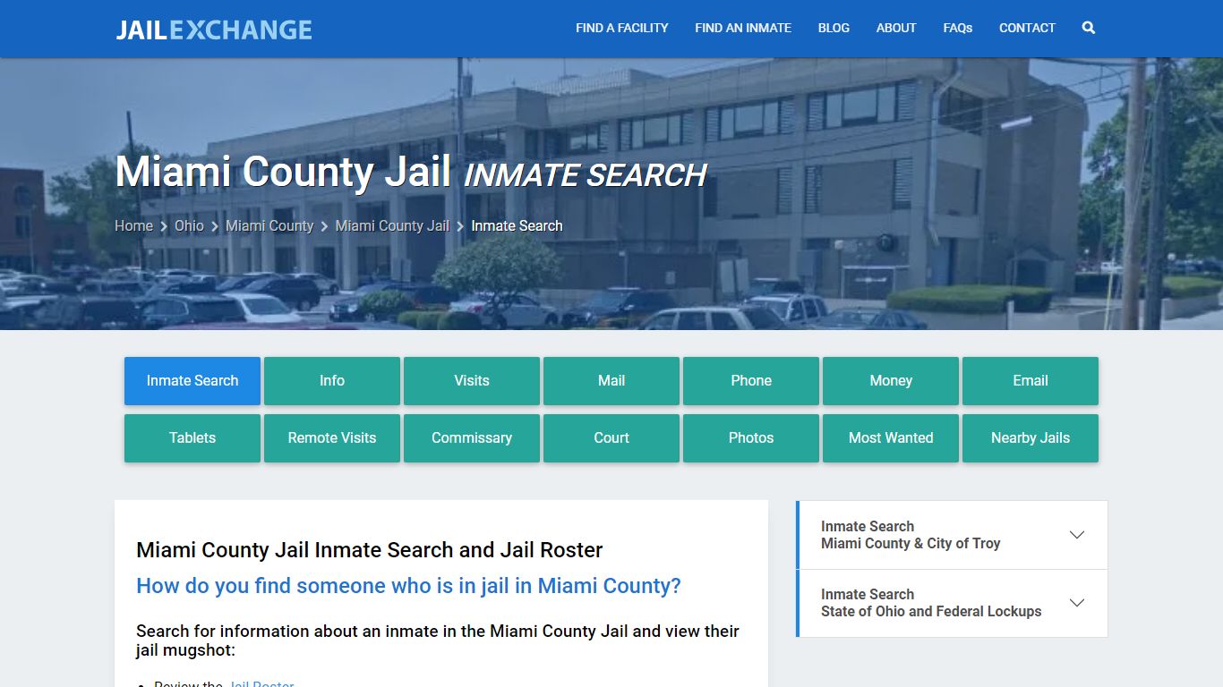Inmate Search: Roster & Mugshots - Miami County Jail, OH